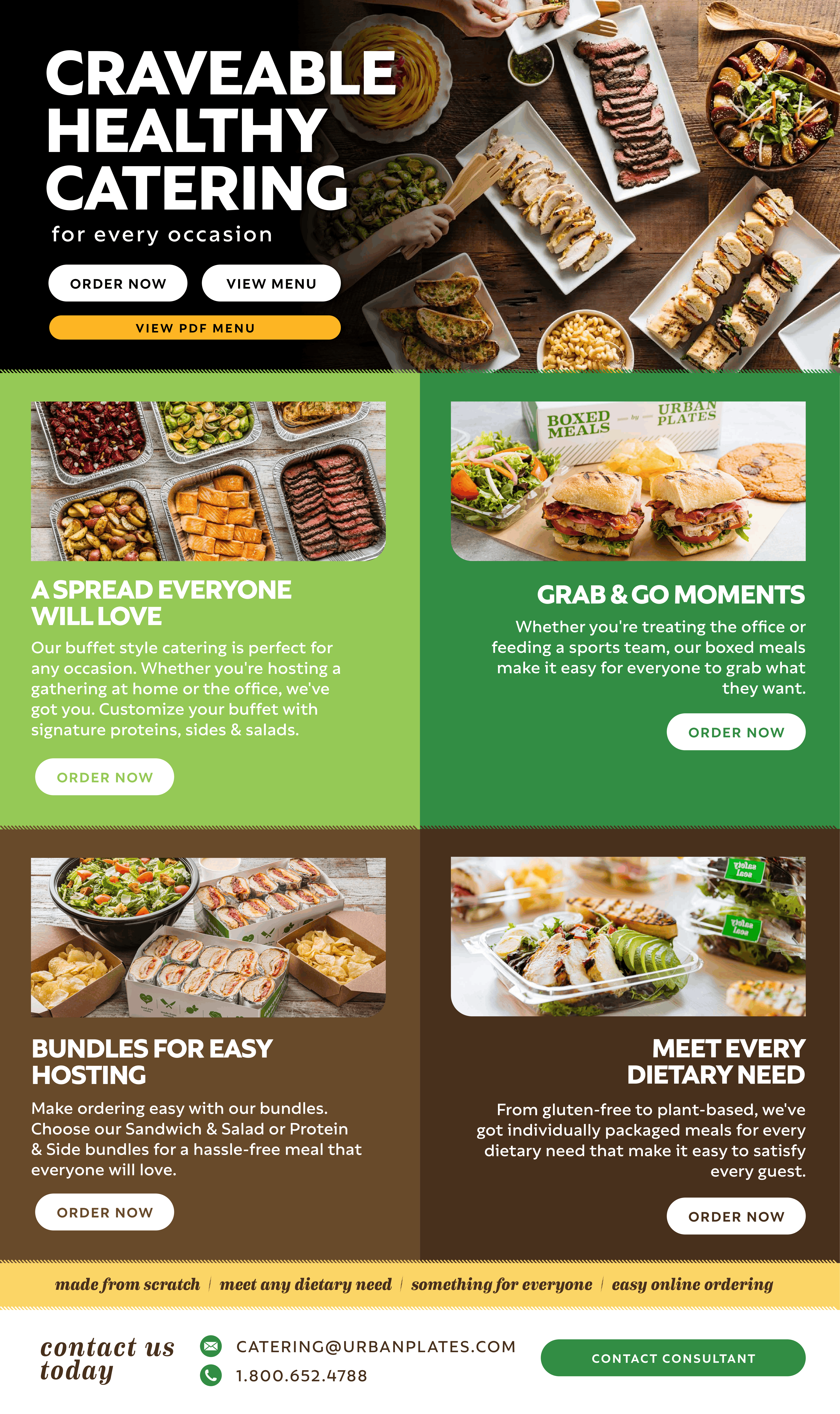 Catering home page