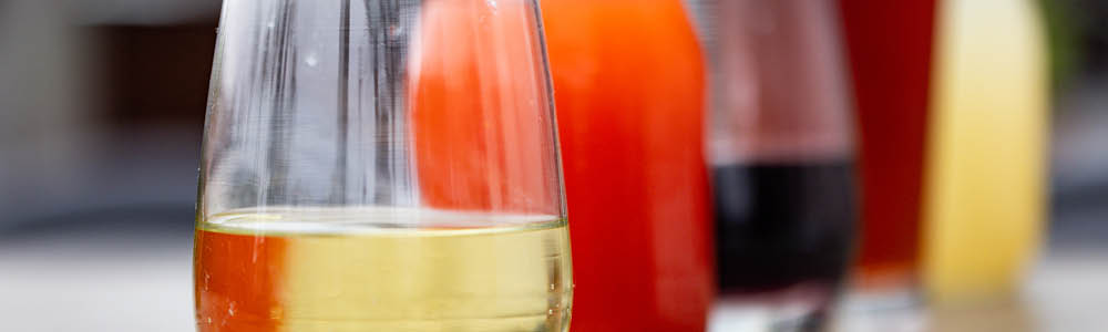 Wine by the glass and bottle selection